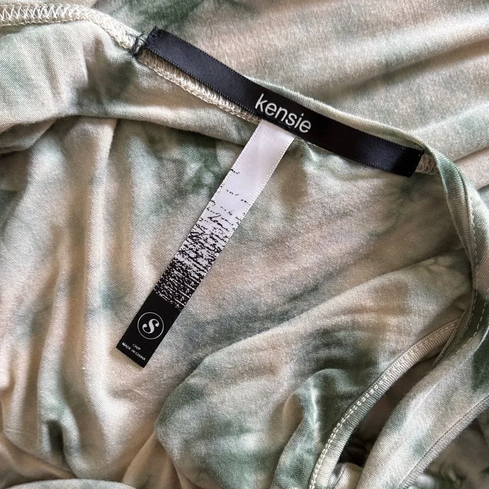 Kenzie Green Tie-Dye Maxi Dress. Size Small